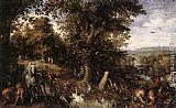 Jan the elder Brueghel Garden of Eden painting
